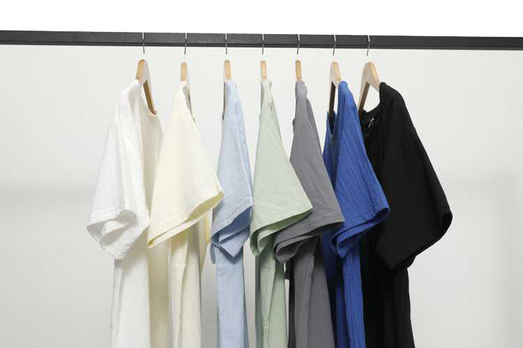 Men's Cotton and Linen Round Neck Short-Sleeved T-shirt