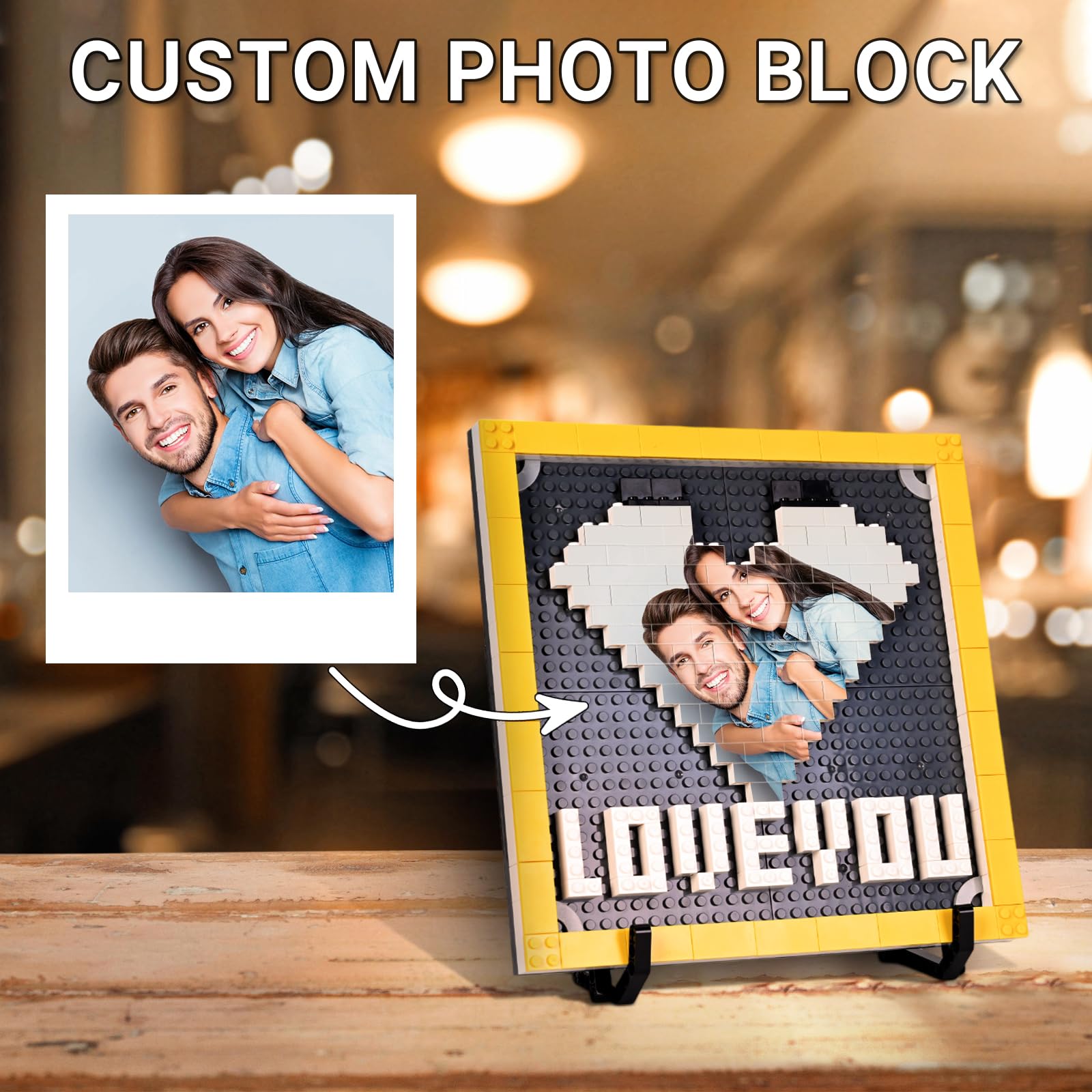 Moxllcustore™ 50%OFF⭐️Personalised Brick Puzzles Photo Block Gifts for Lovers