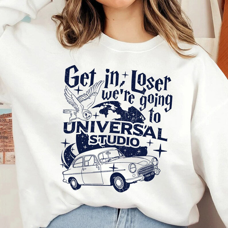 Wizard Flying Car Sweatshirt