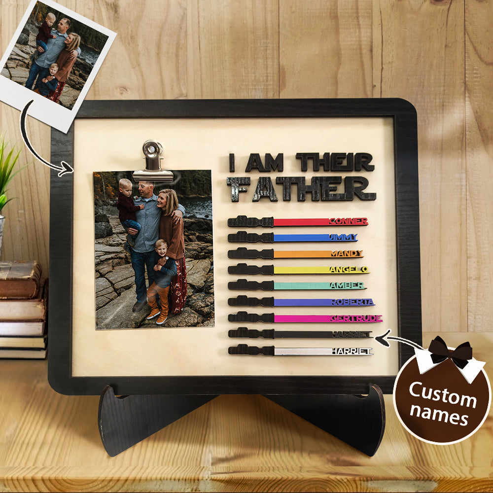 Personalized I Am Their Father Engraved Sign