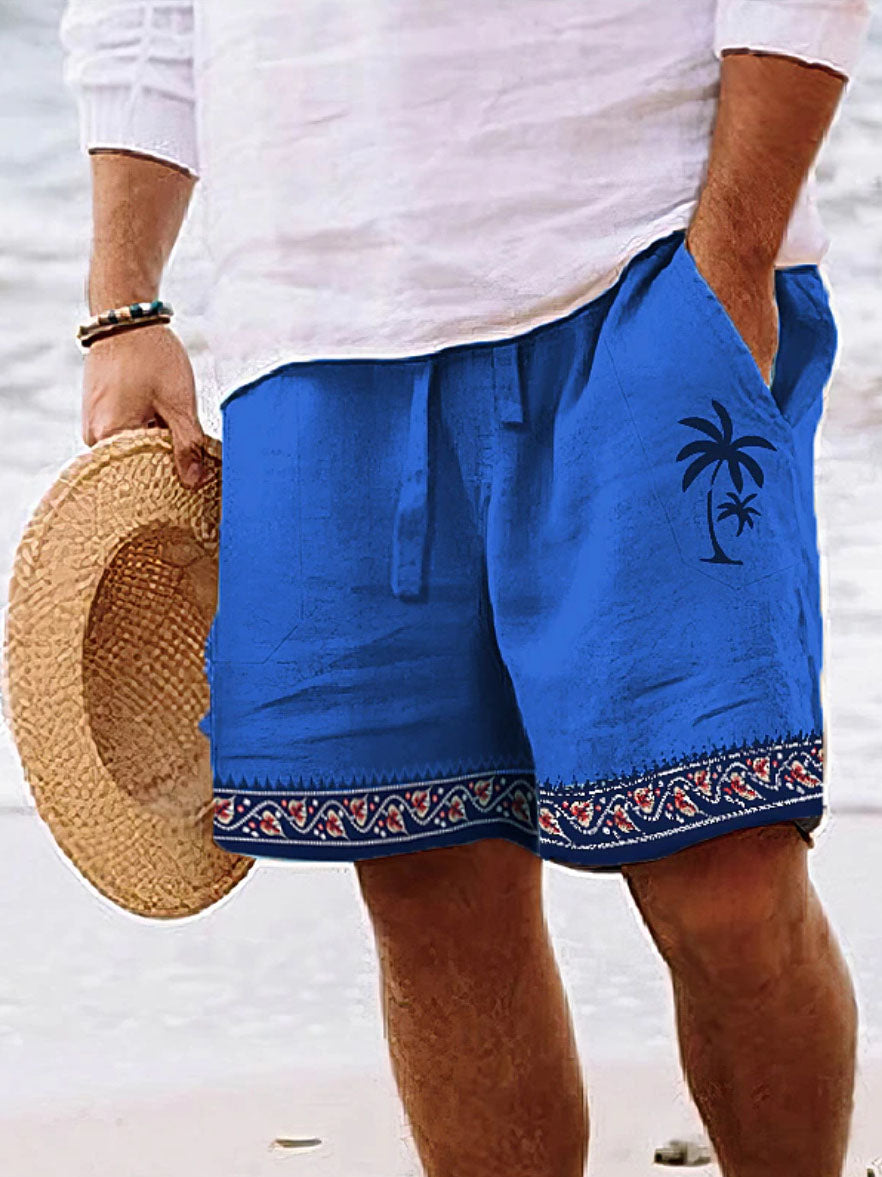 Hawaiian Men's Coconut Print Shorts