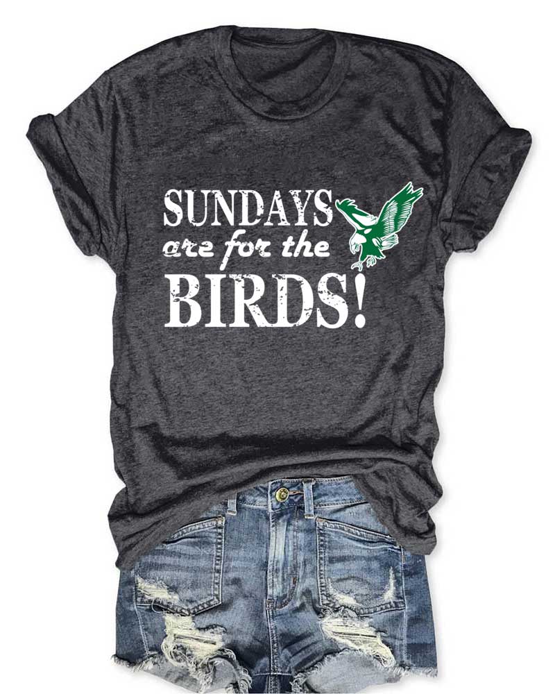 Sundays Are For The Birds Football T-Shirt