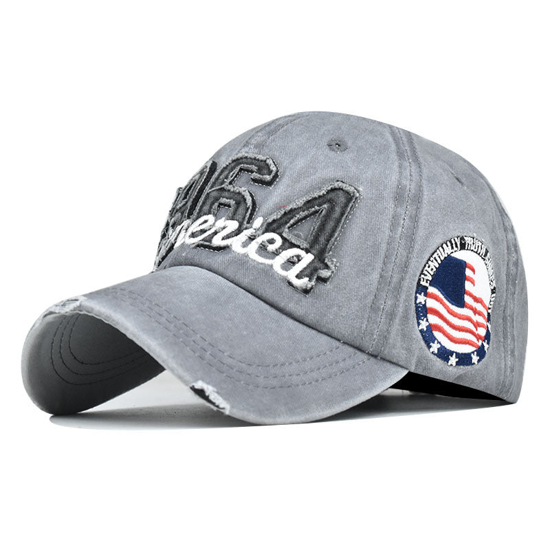 Mens Outdoor 1964 Embroidery America Baseball Cap