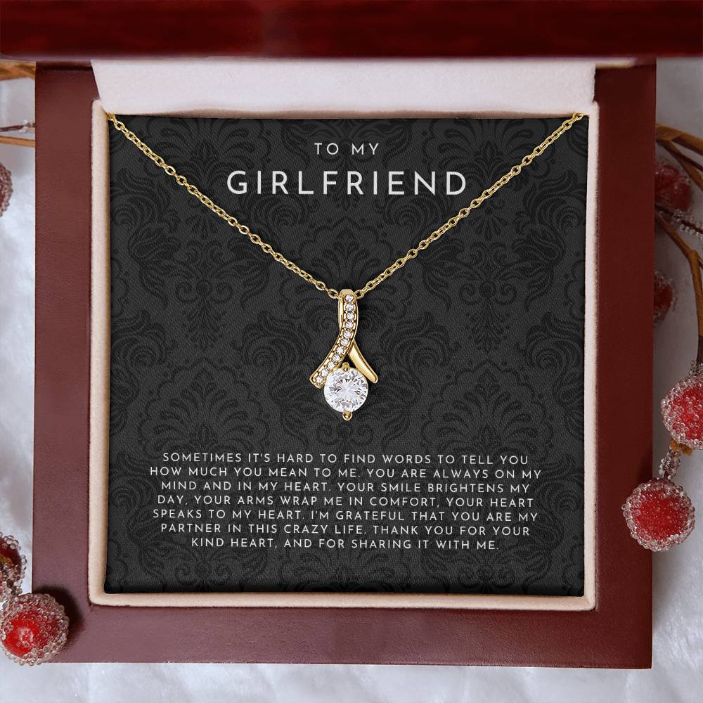 To My Girlfriend Necklace, Girlfriend Gift