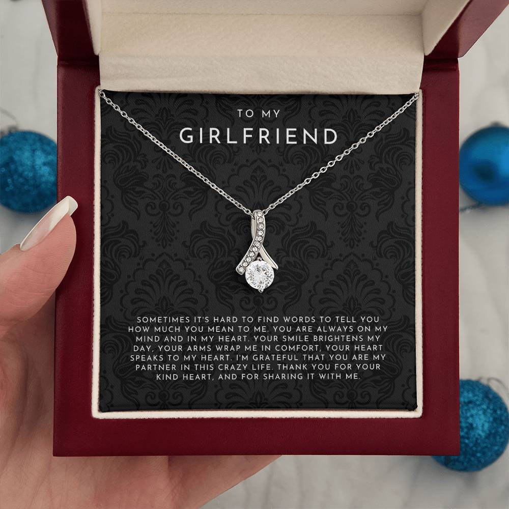 To My Girlfriend Necklace, Girlfriend Gift