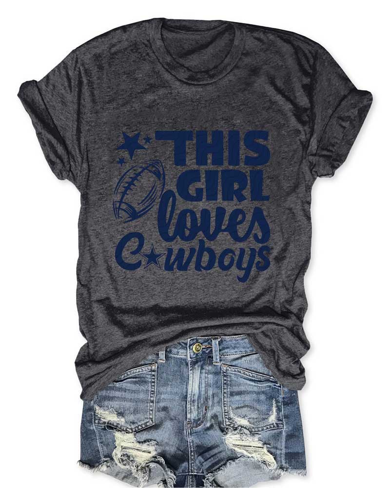 This Girl Loves Cowboys T-Shirt