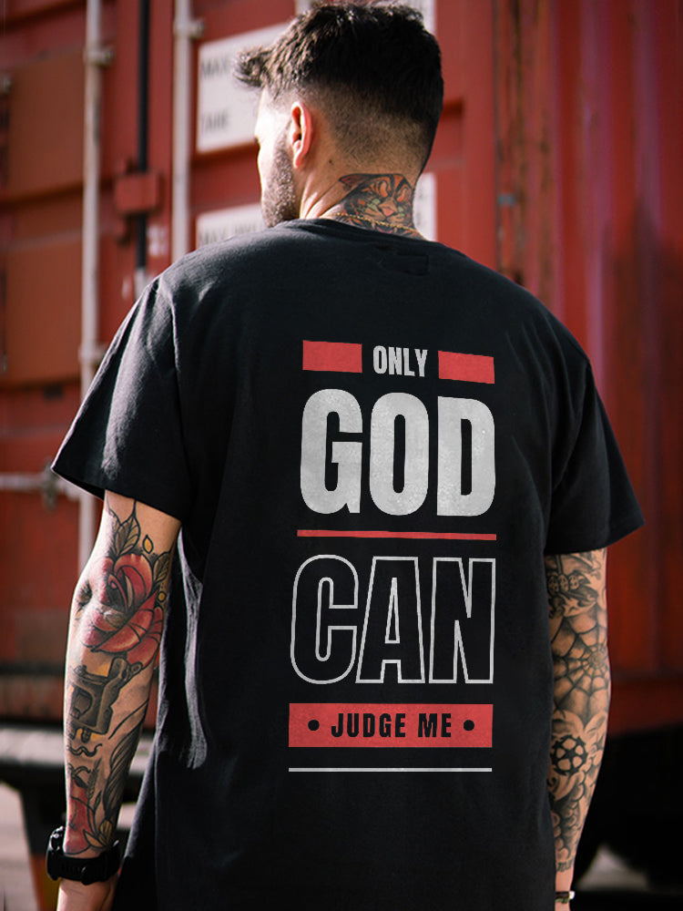 Only God Can Judge Printed Men's T-shirt