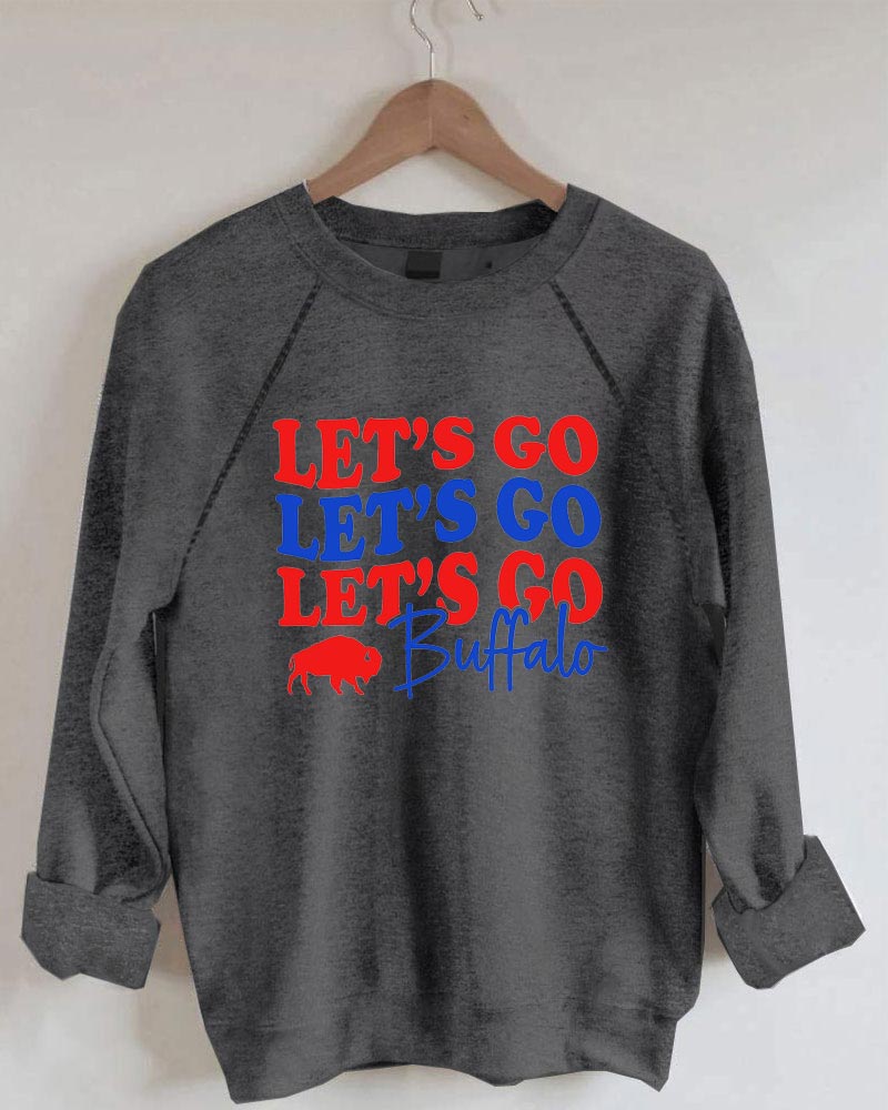 Let's Go Buffalo Bills Football Sweatshirt