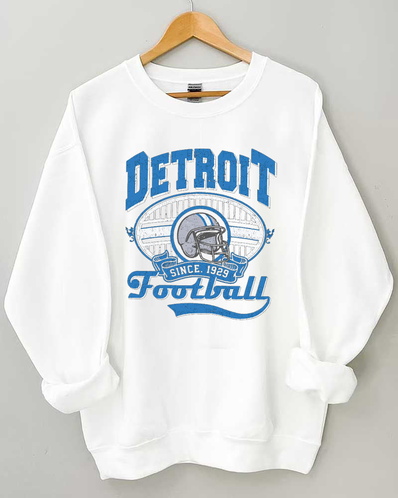 Detroit Football Since 1929 Crewneck Sweatshirt