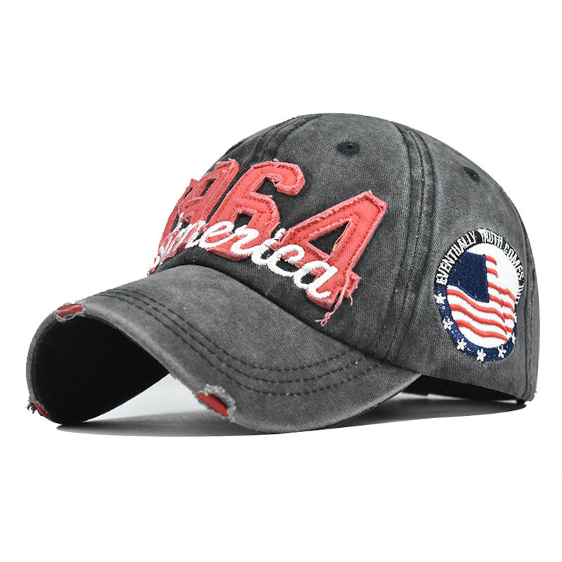 Mens Outdoor 1964 Embroidery America Baseball Cap