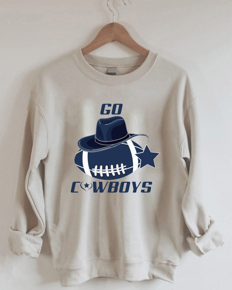 Go Cowboys Football Sweatshirt