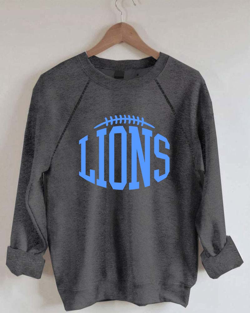 Retro Lions Football Sweatshirt