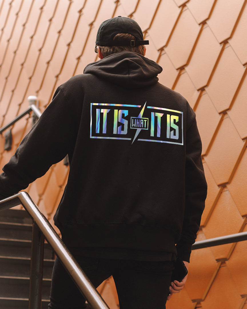 It is what it is Printed Casual Men Hoodie