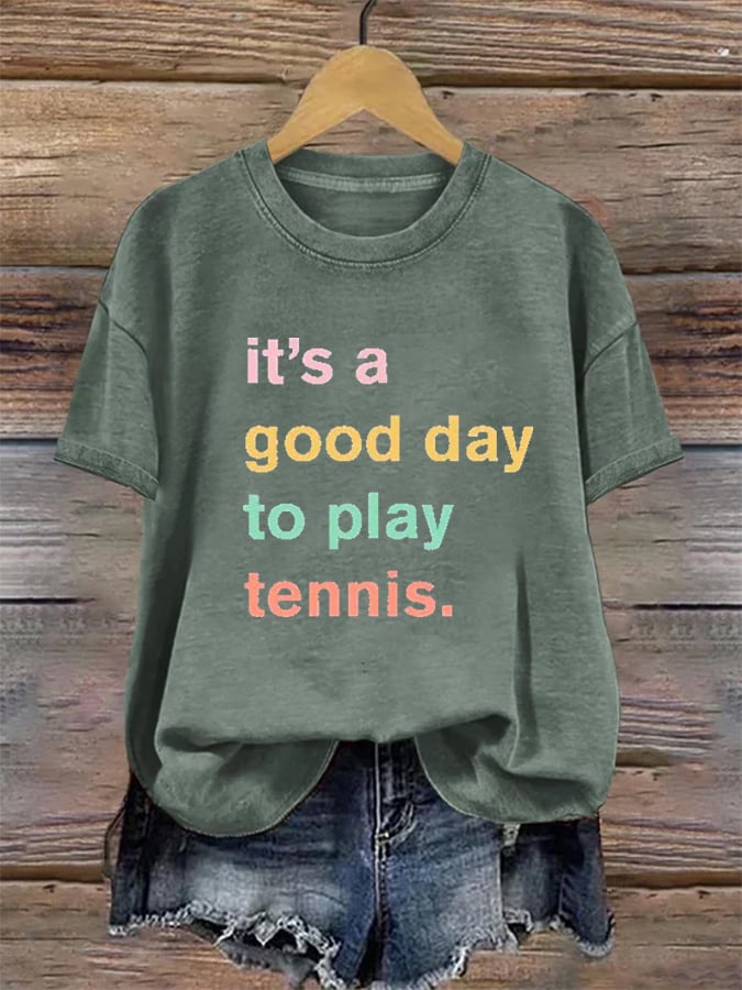 Women's Apres Tennis Print T-shirt