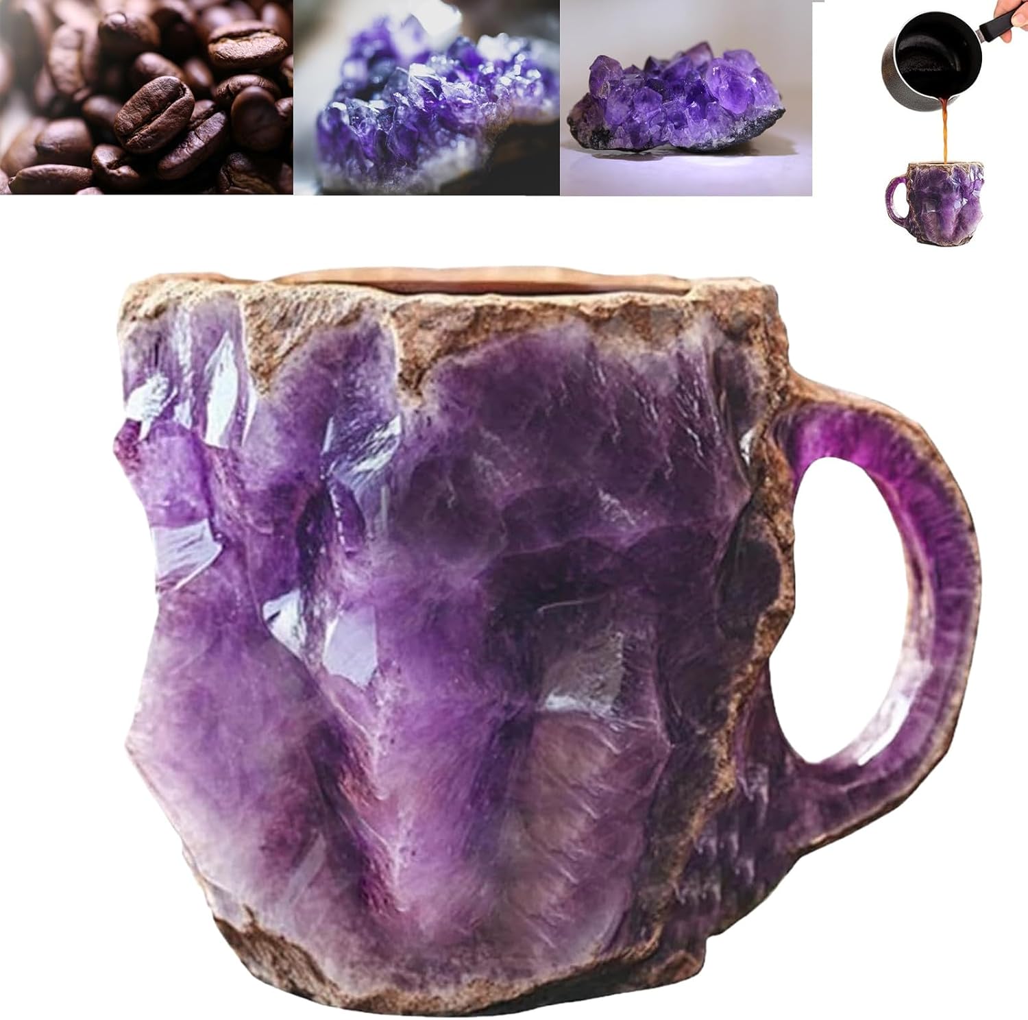 🥃2025 New Mineral Crystal Coffee Mugs