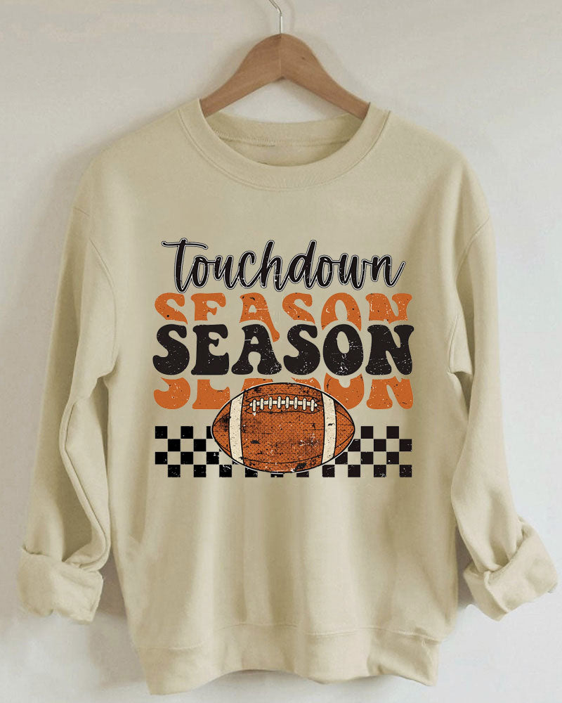 Retro Touchdown Season Football Sweatshirt