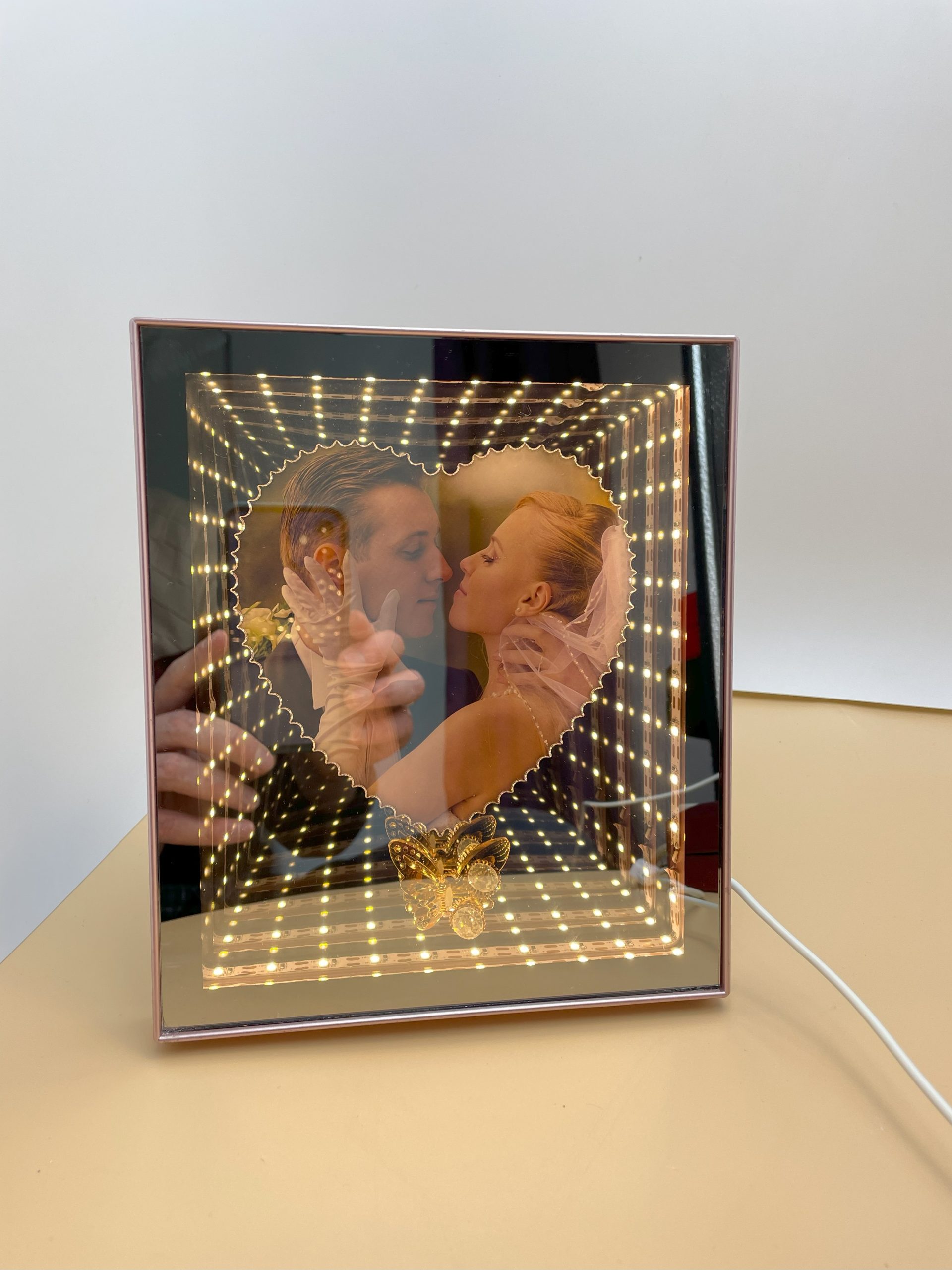 💖Customized Couple Photo Love Corridor Mirror Lamp