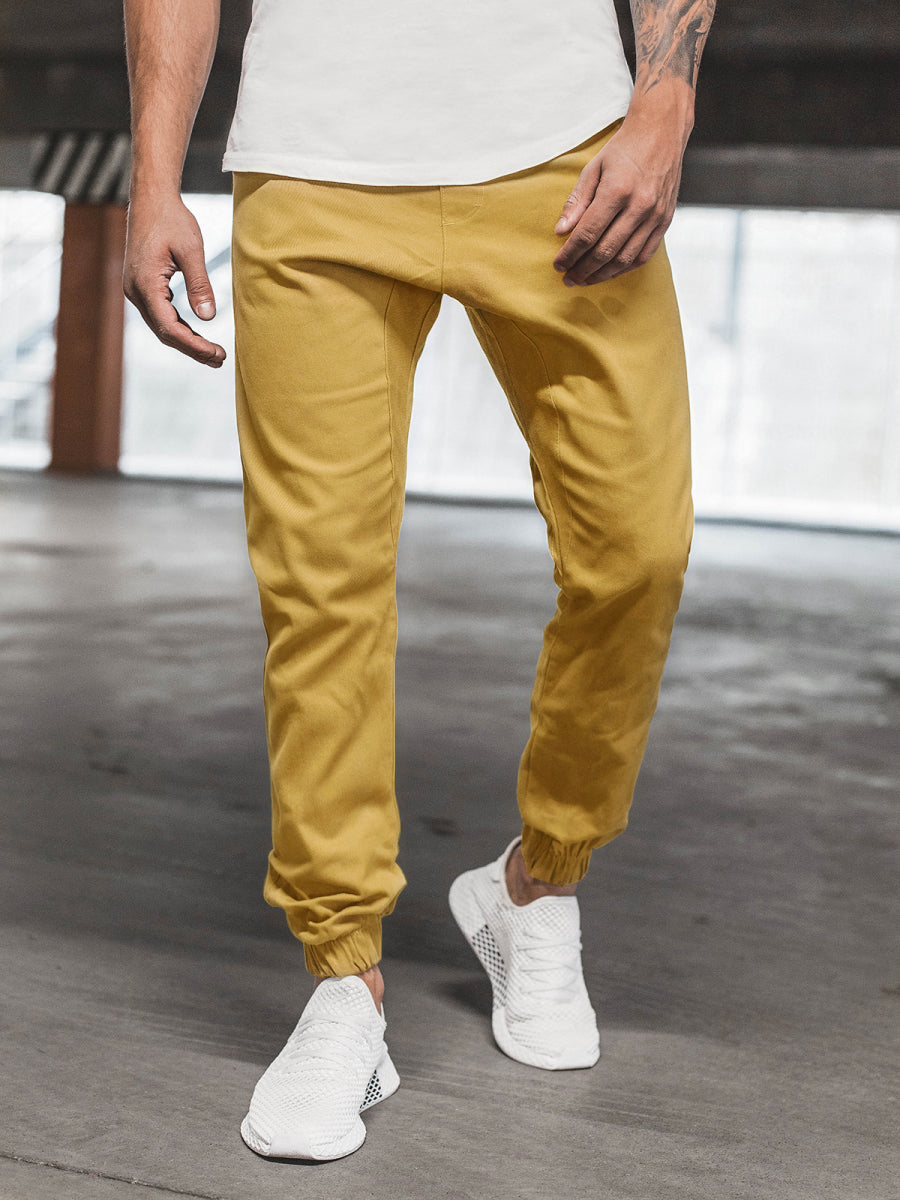 Men's Cotton Casual Basic Pants