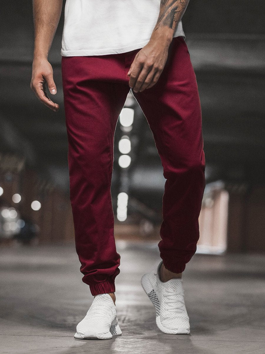 Men's Cotton Casual Basic Pants