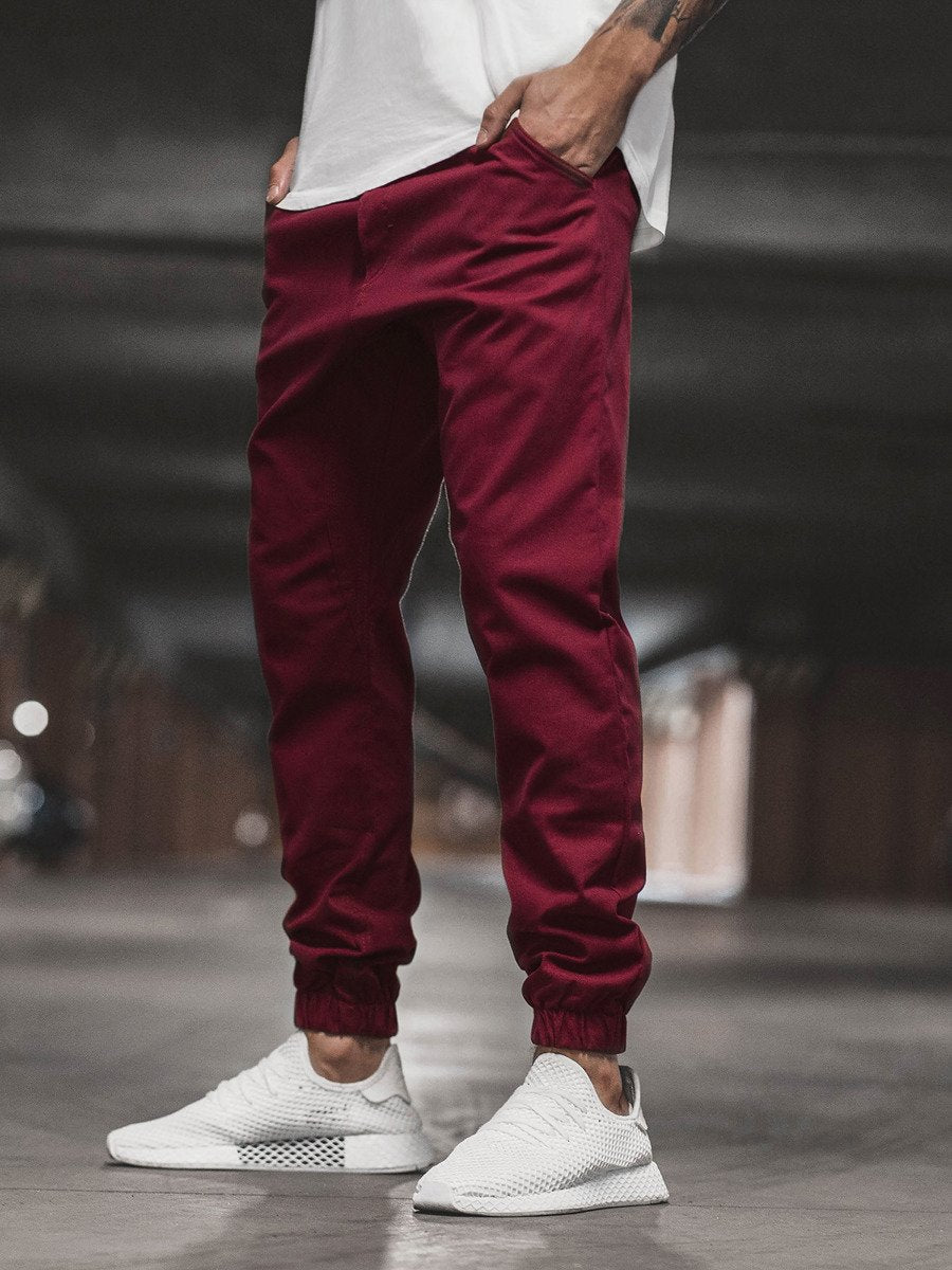 Men's Cotton Casual Basic Pants