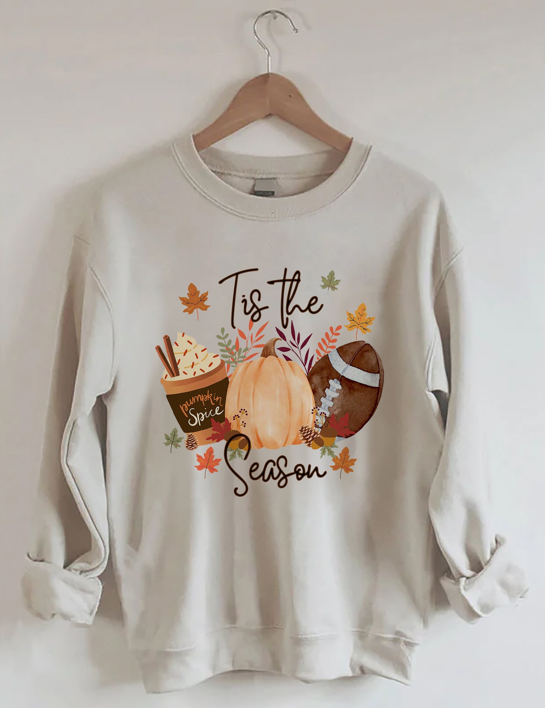 Flannels Bonfires Football Pumpkins Sweatshirt