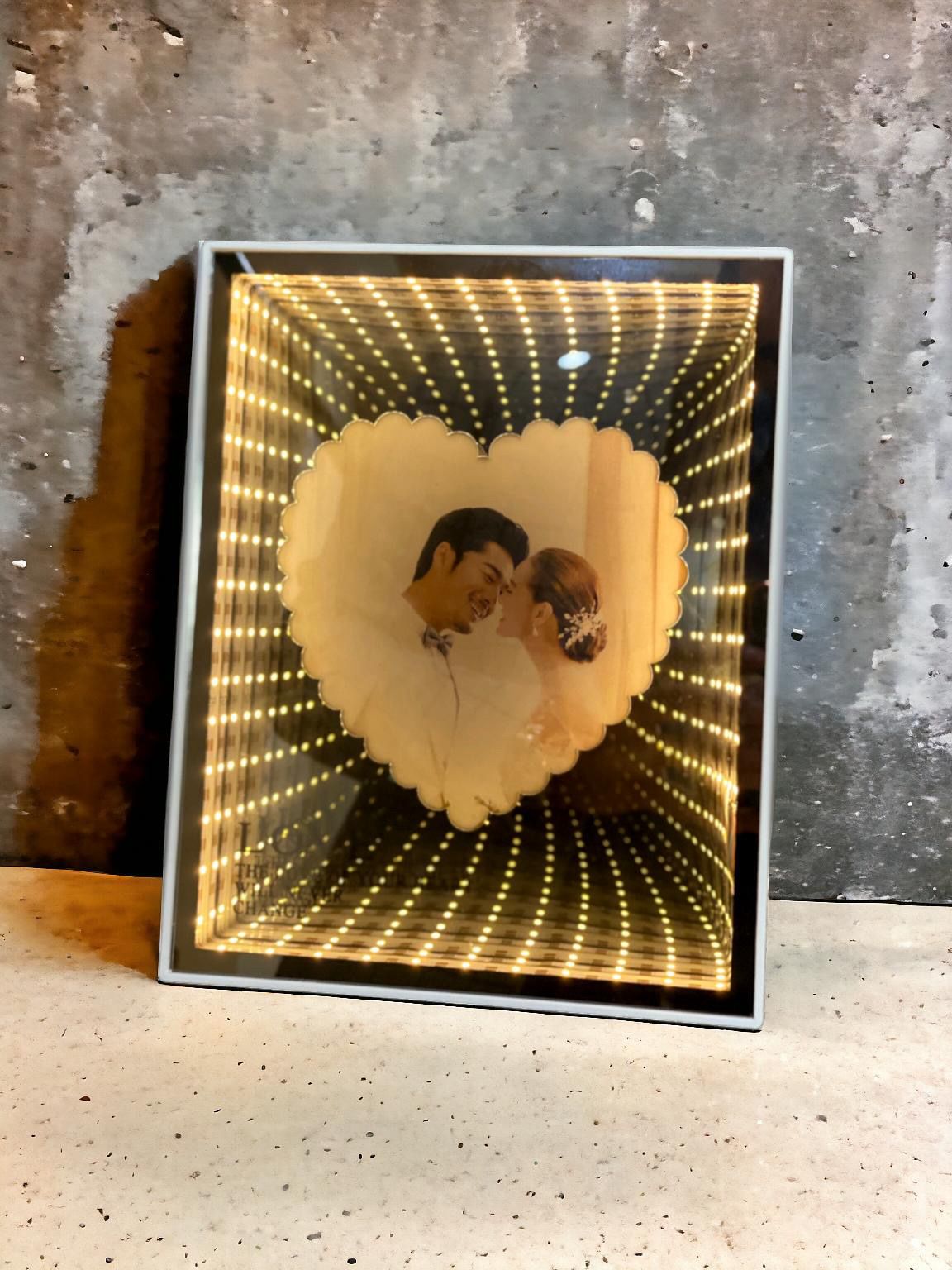 💖Customized Couple Photo Love Corridor Mirror Lamp