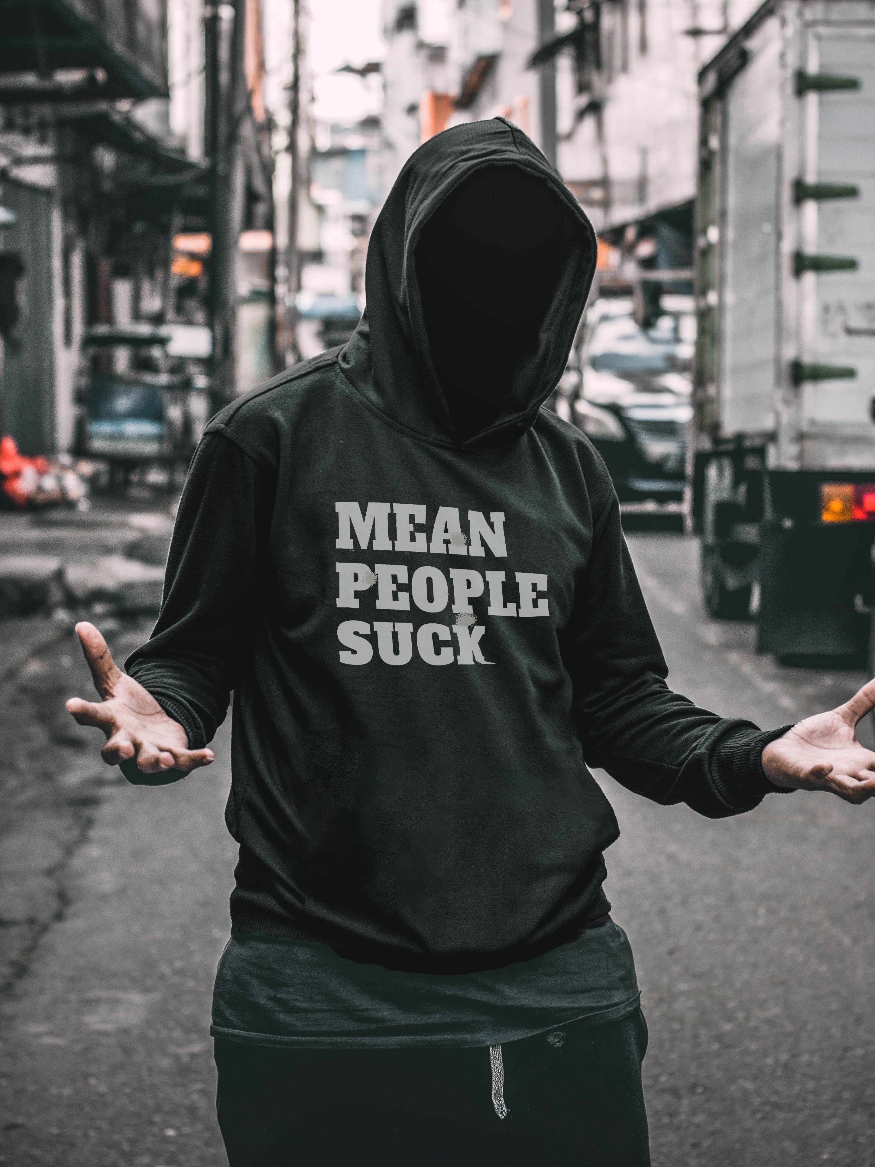 Mean People Suck Printed Men's Hoodie