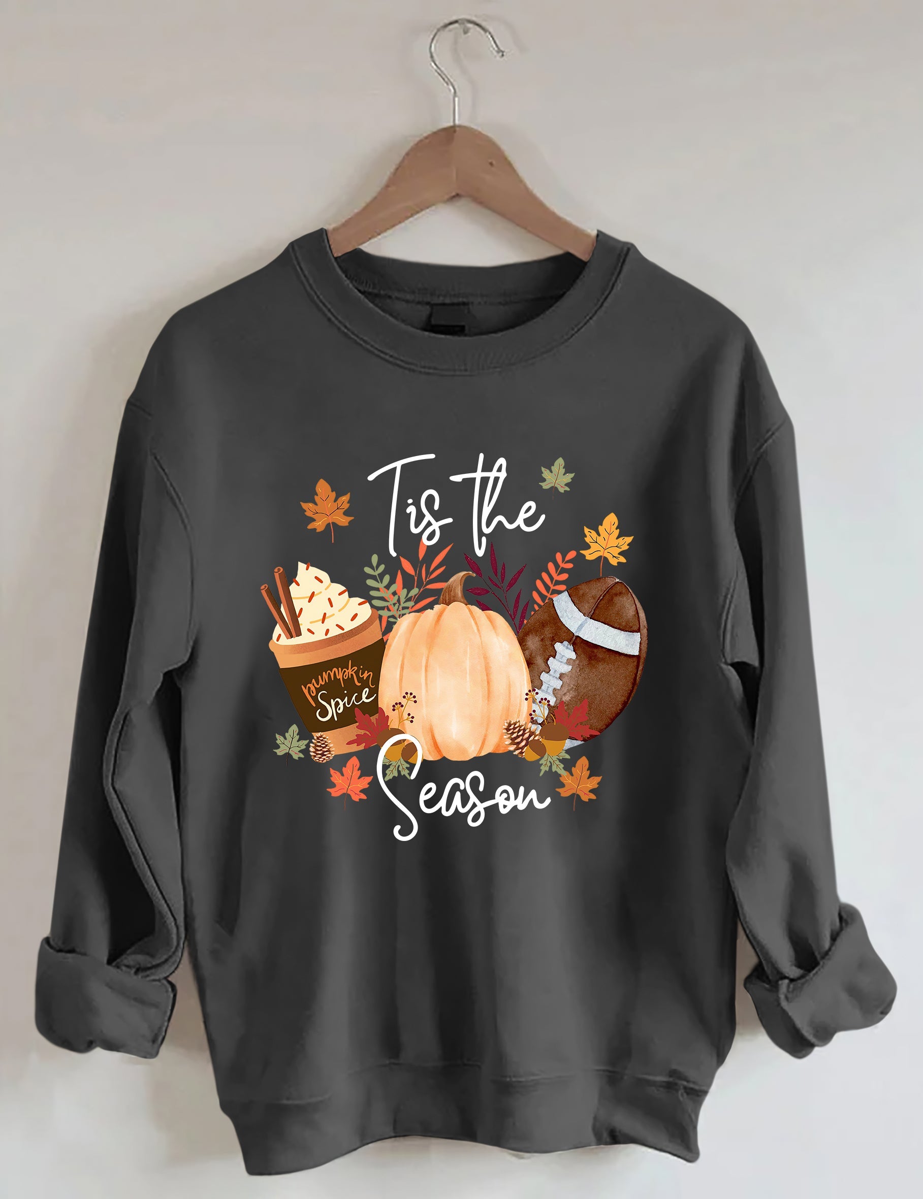 Flannels Bonfires Football Pumpkins Sweatshirt