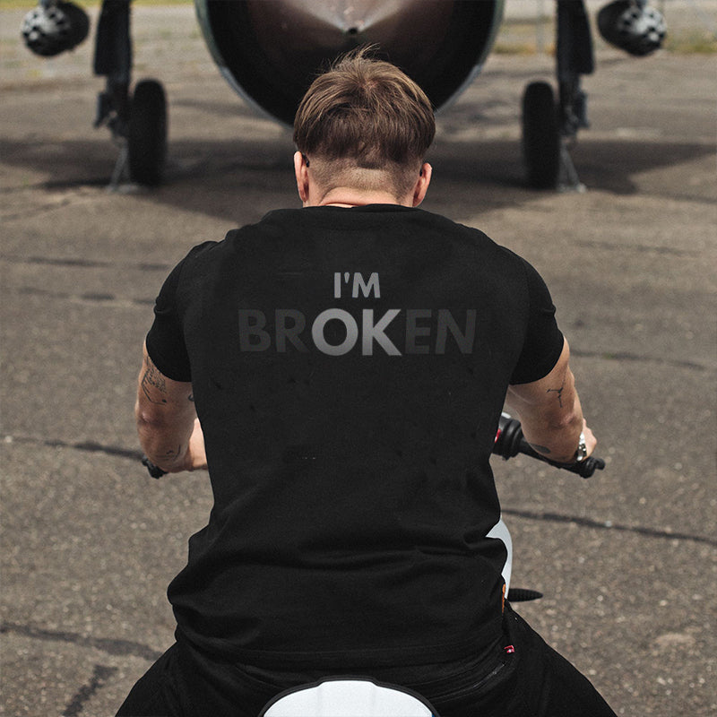 Fitbeastshop I'm Broken Men's T-shirt