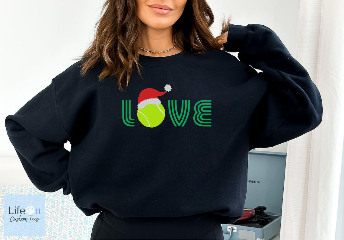 Tennis Love Christmas  Sweatshirt