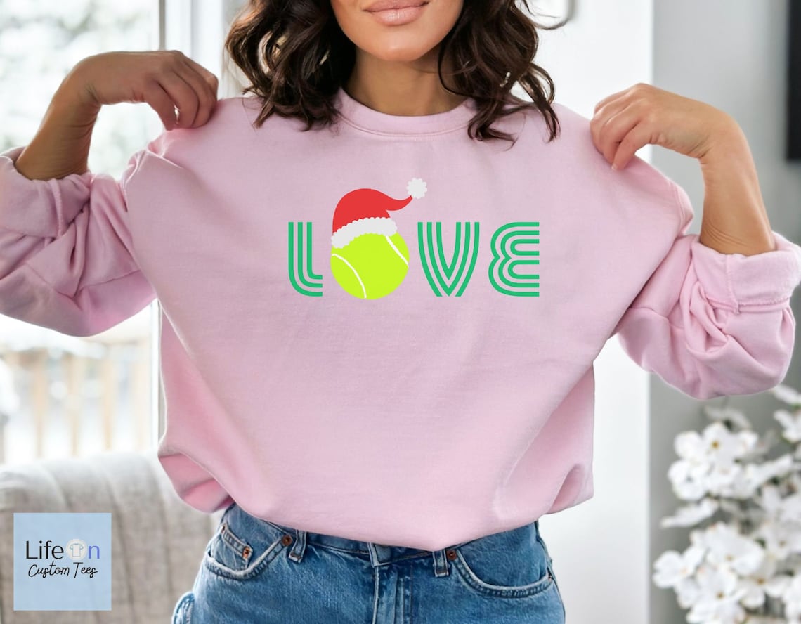 Tennis Love Christmas  Sweatshirt