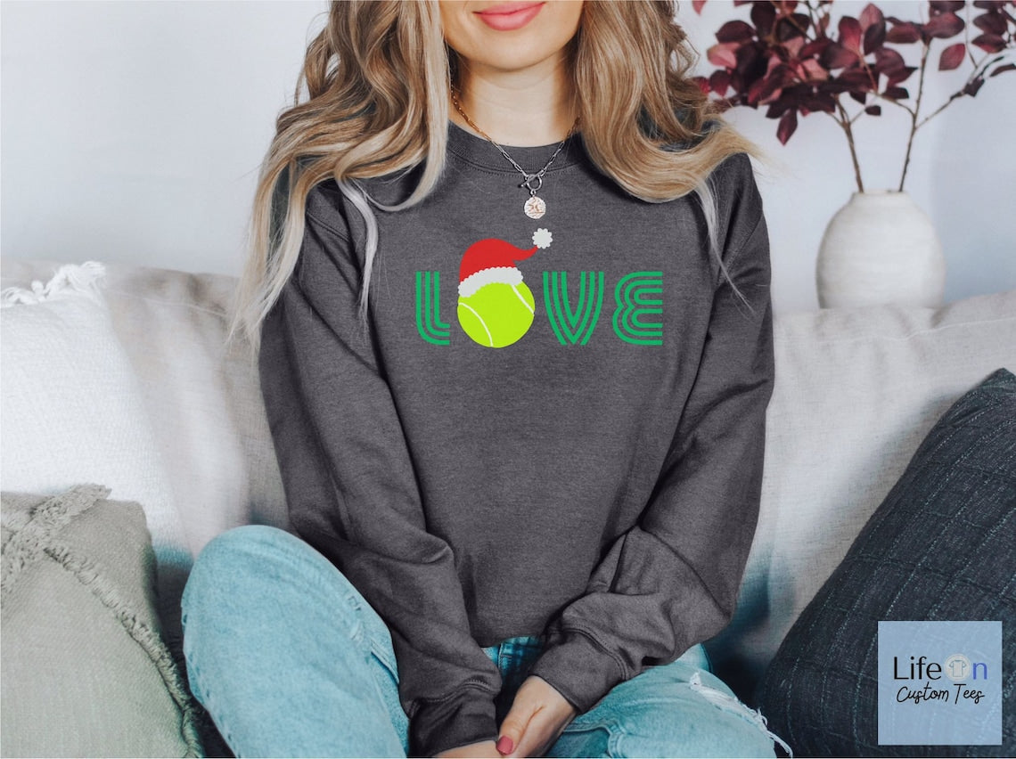 Tennis Love Christmas  Sweatshirt