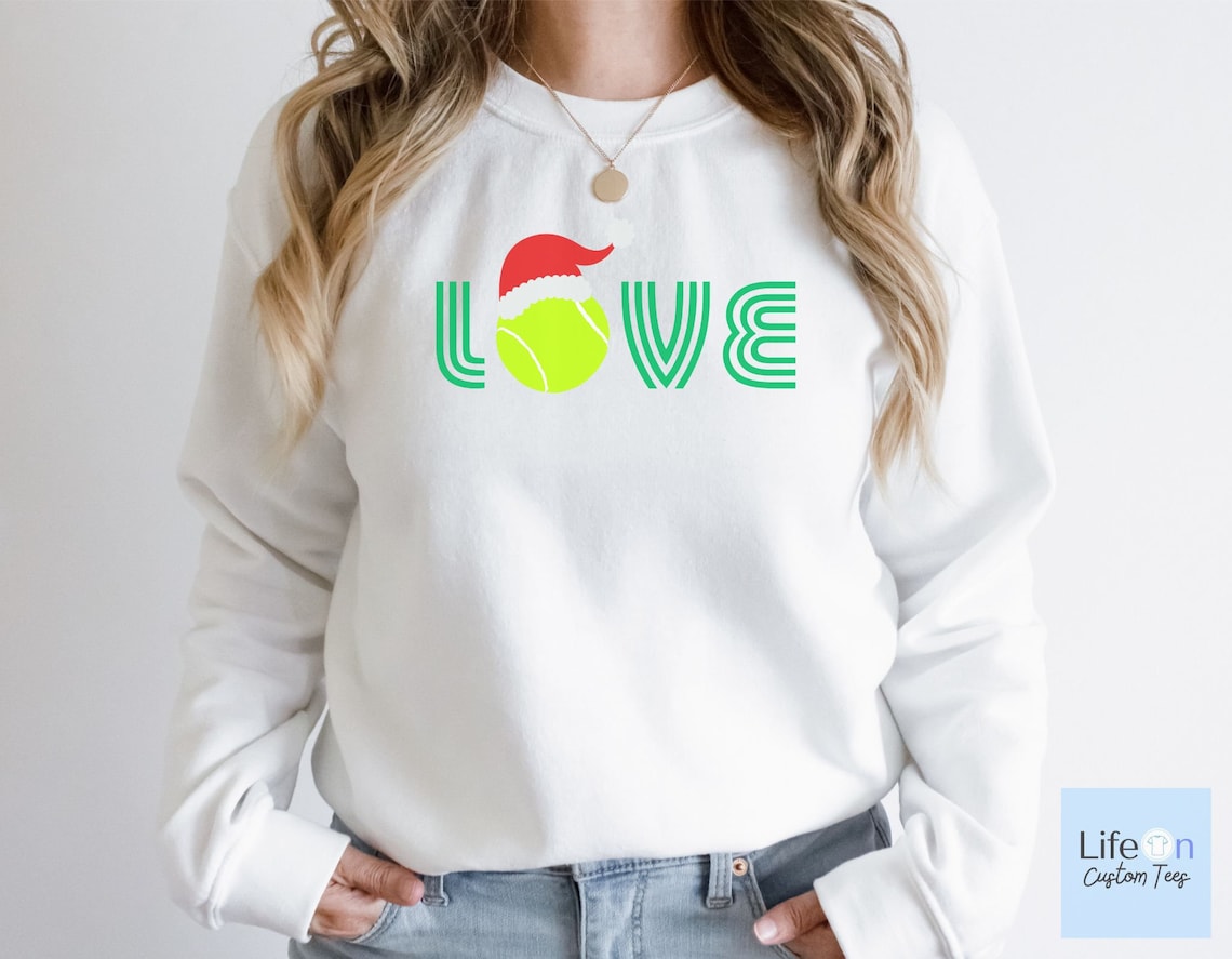 Tennis Love Christmas  Sweatshirt