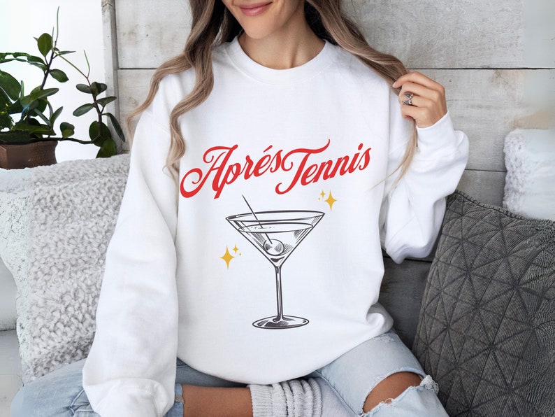 Apres Tennis Martini Cocktail Sweatshirt