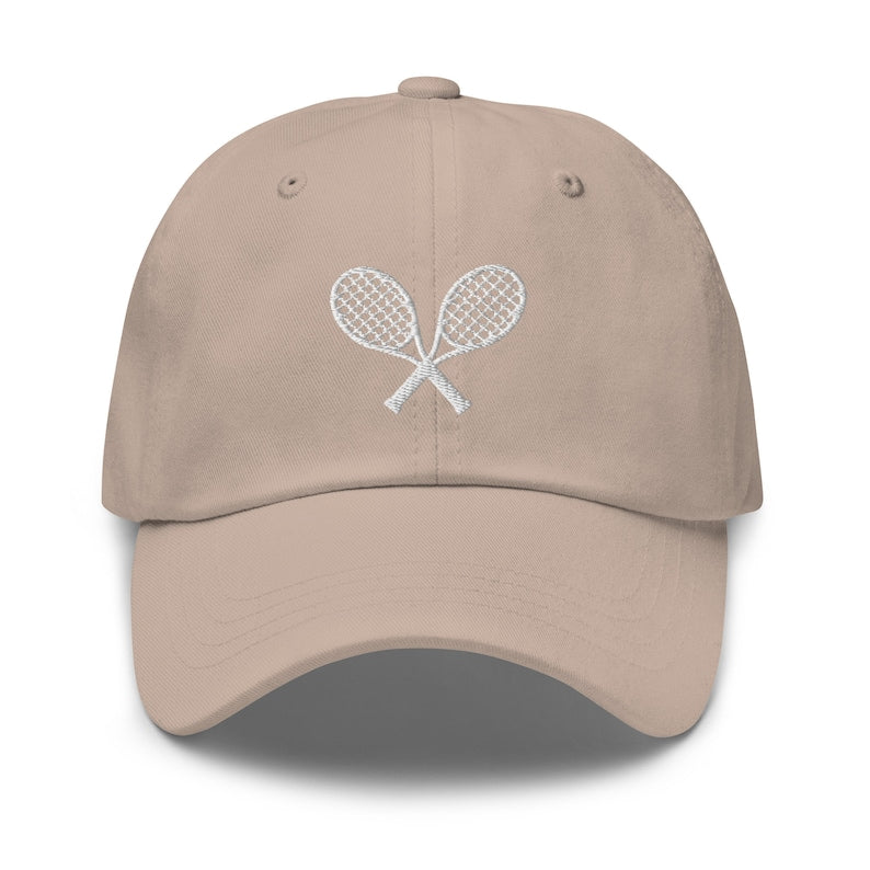 Printed Tennis Rackets Baseball Hat