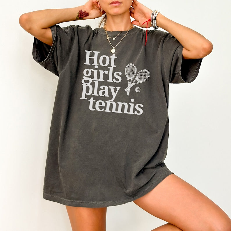 Hot Girls Play Tennis T-Shirt