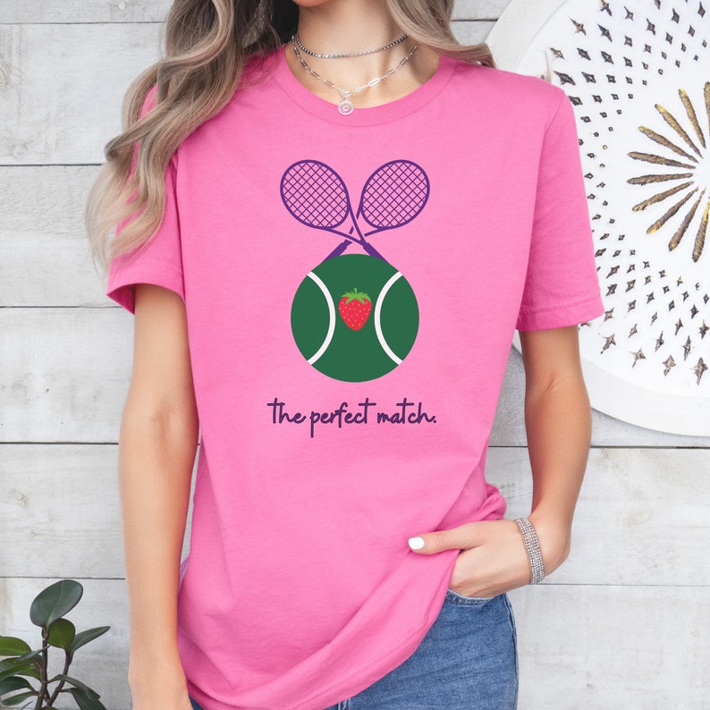 The Perfect Match Tennis Strawberry T-shirt