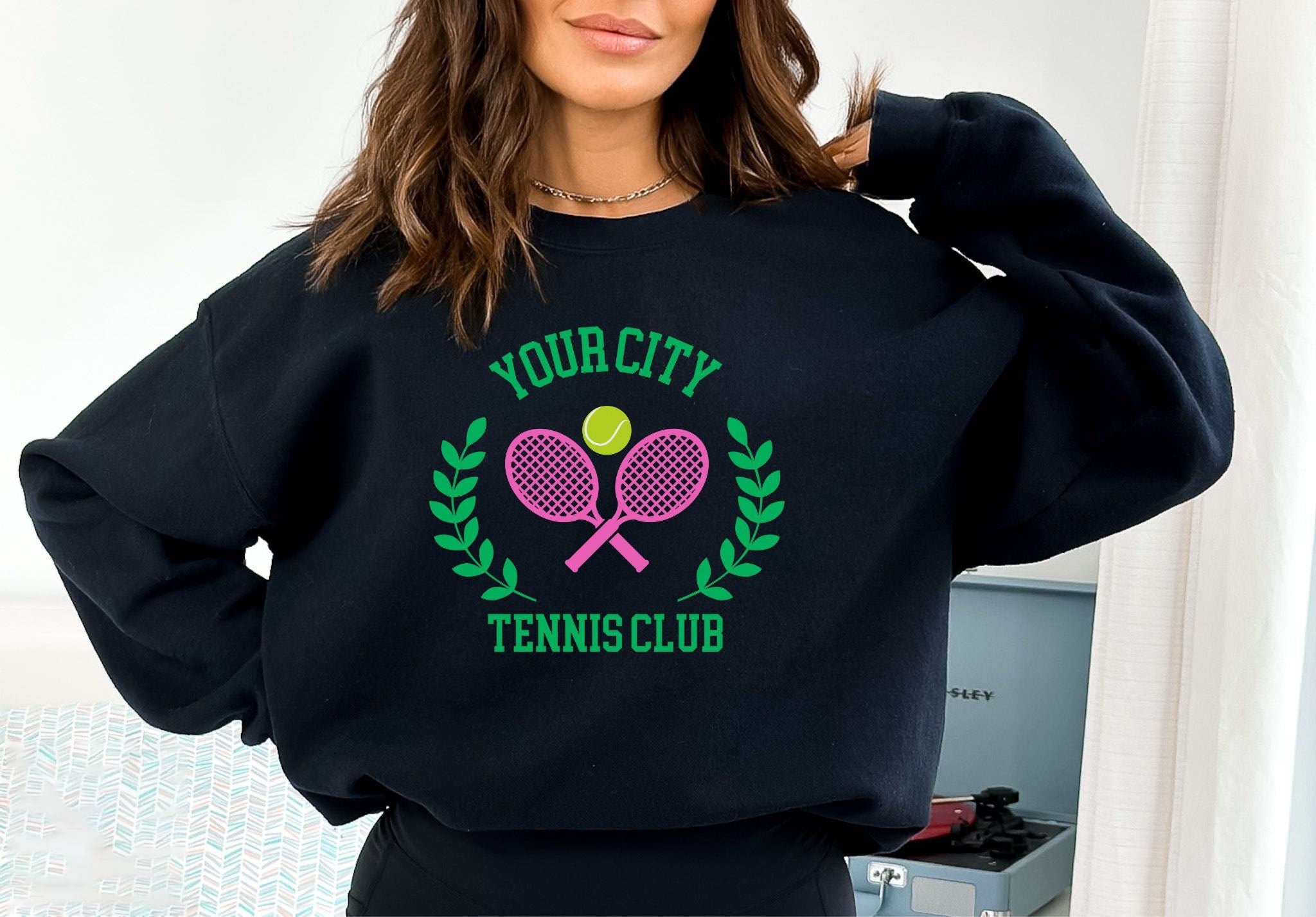 Custom Tennis Club Sweatshirt