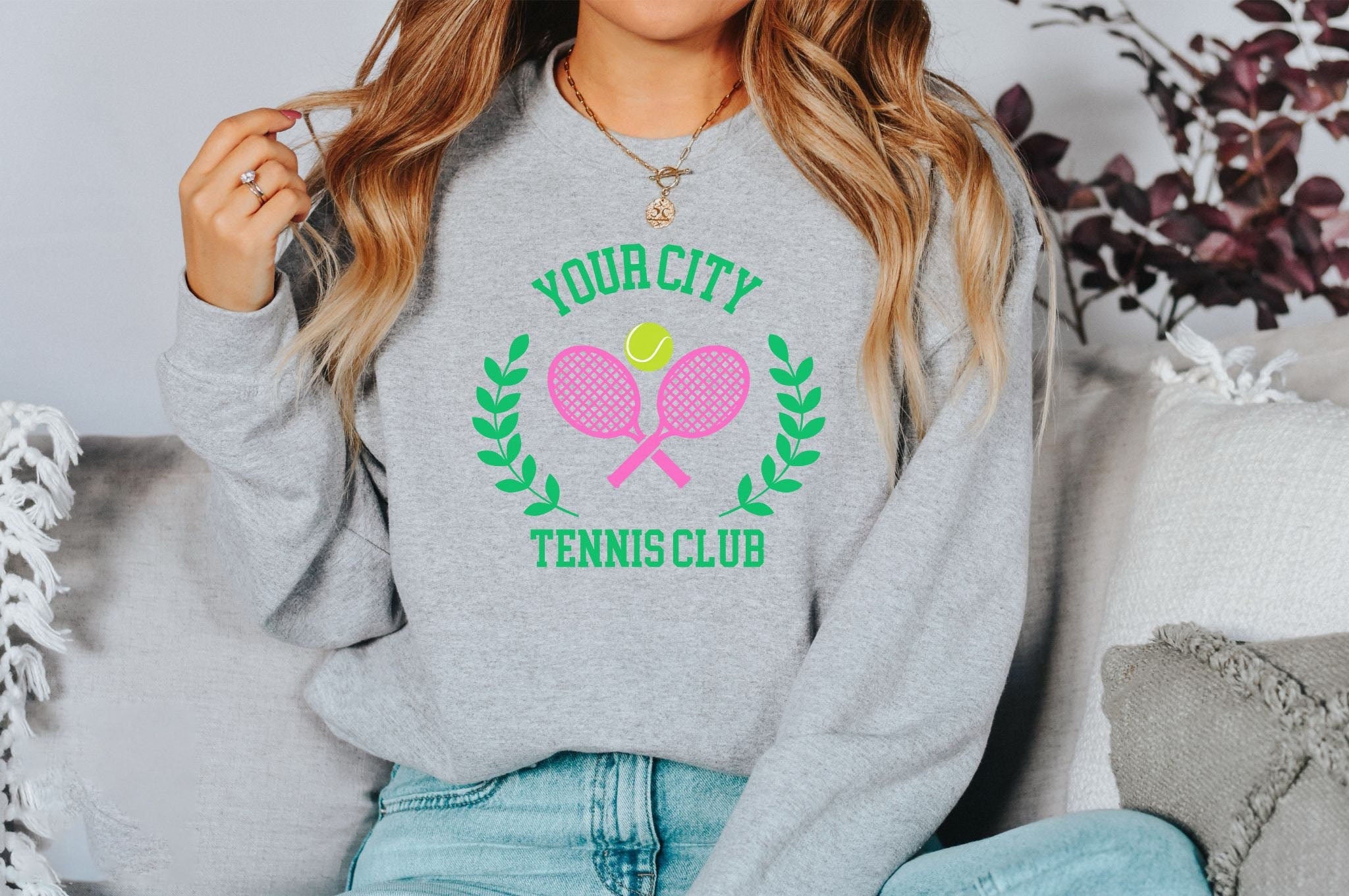 Custom Tennis Club Sweatshirt