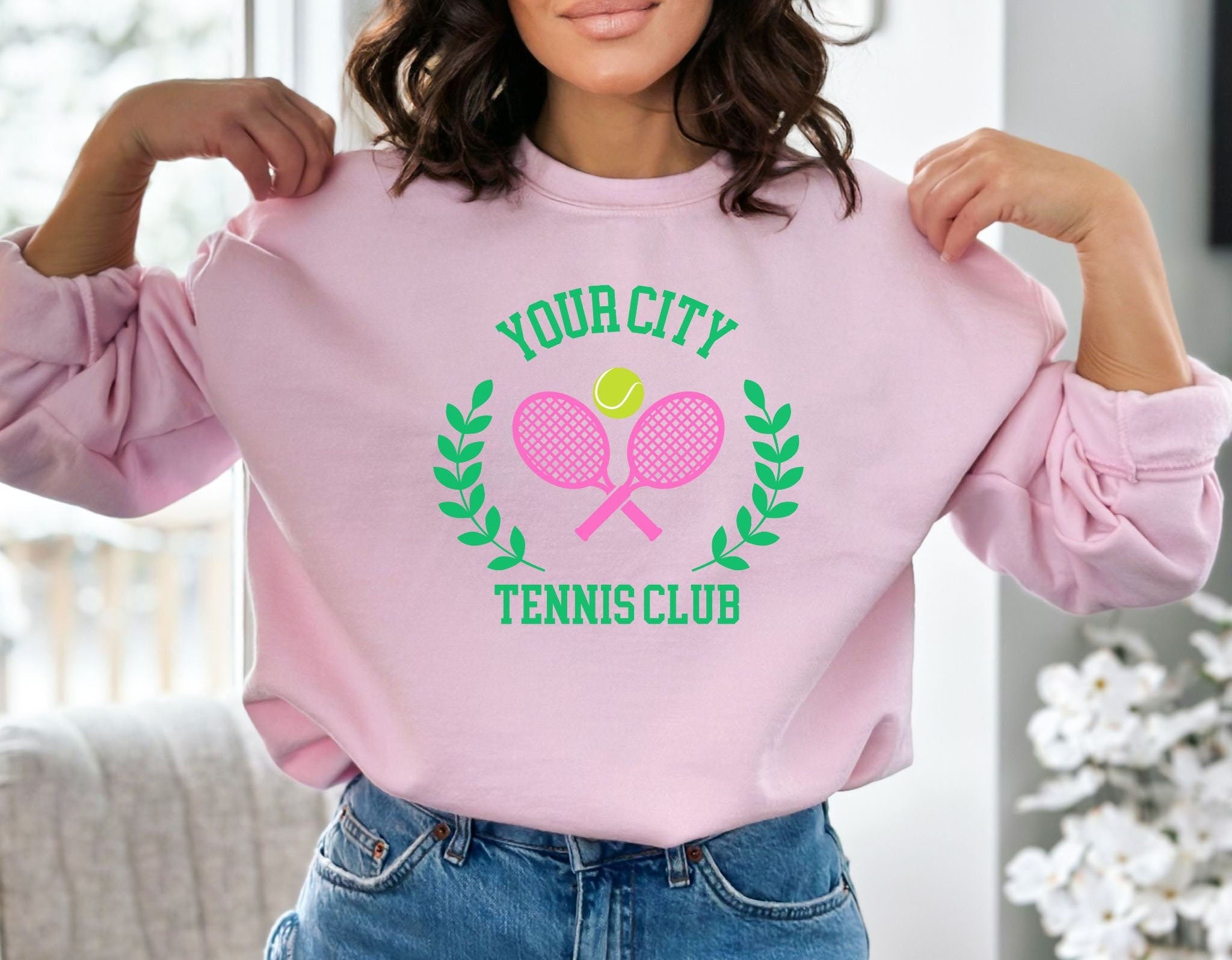 Custom Tennis Club Sweatshirt