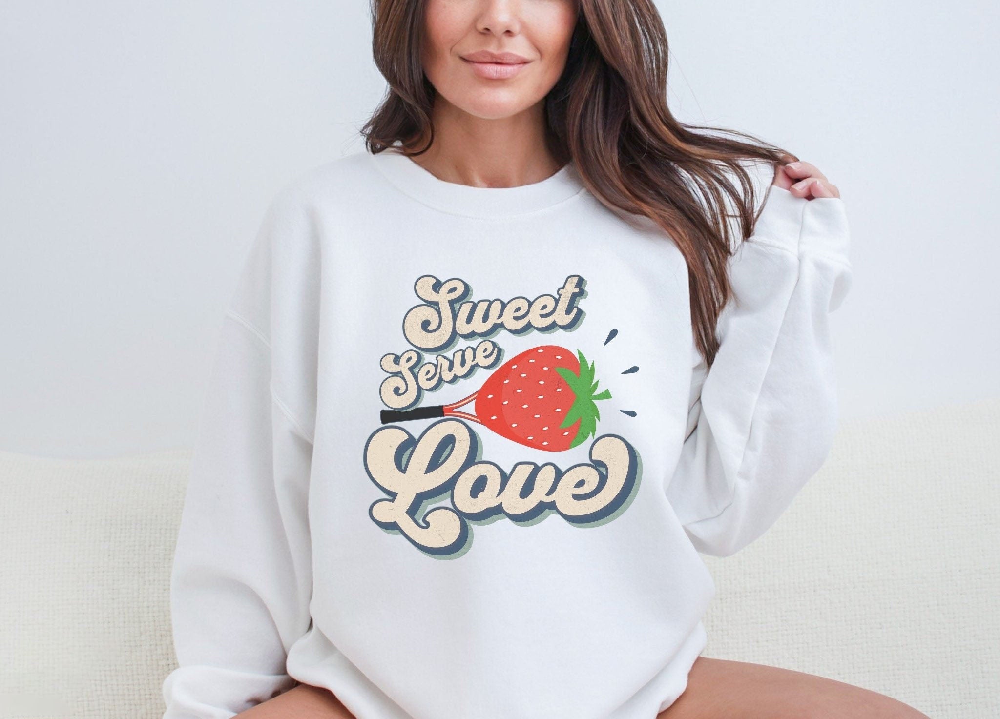 Sweet Serve Love Tennis Sweatshirt