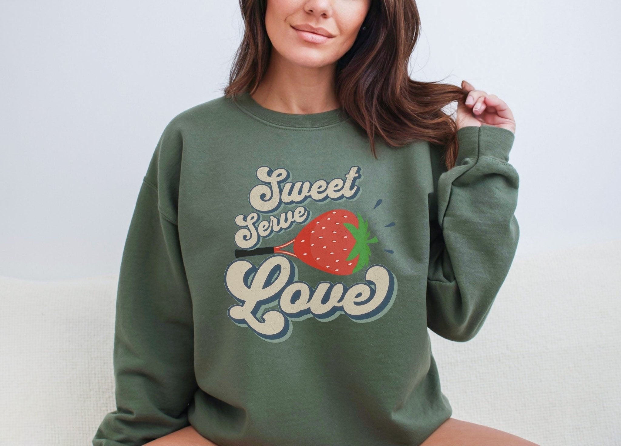 Sweet Serve Love Tennis Sweatshirt