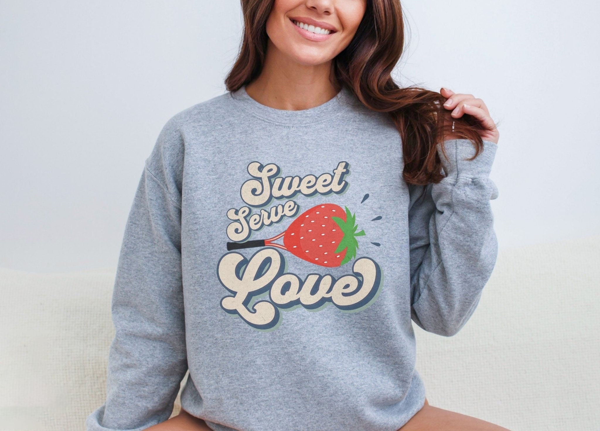 Sweet Serve Love Tennis Sweatshirt