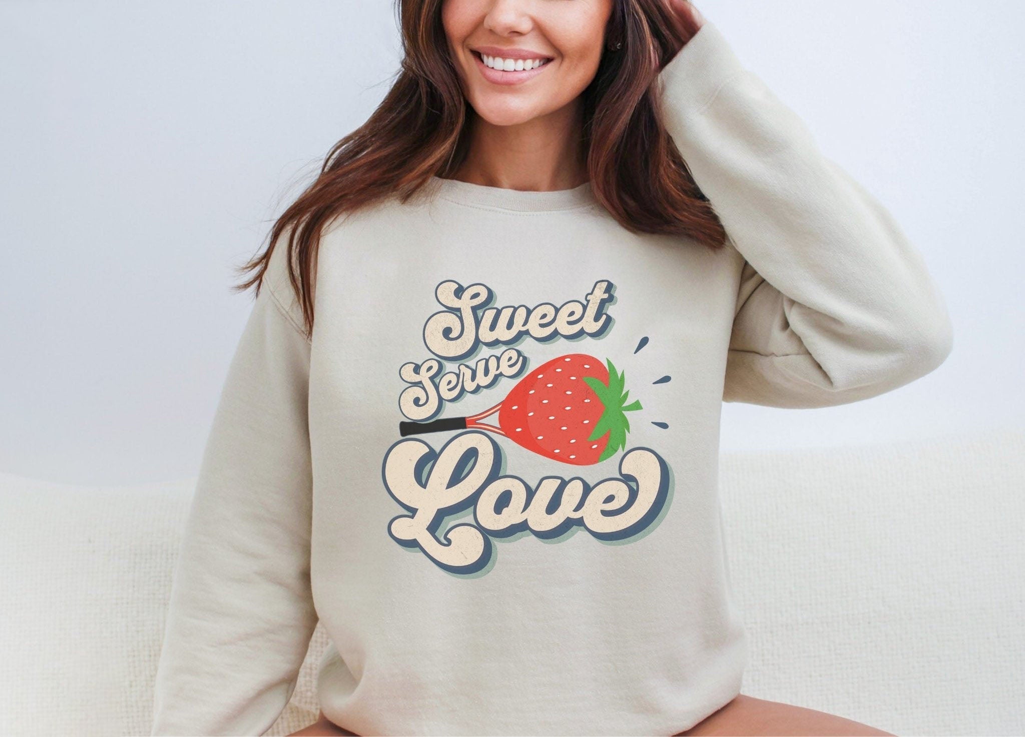 Sweet Serve Love Tennis Sweatshirt