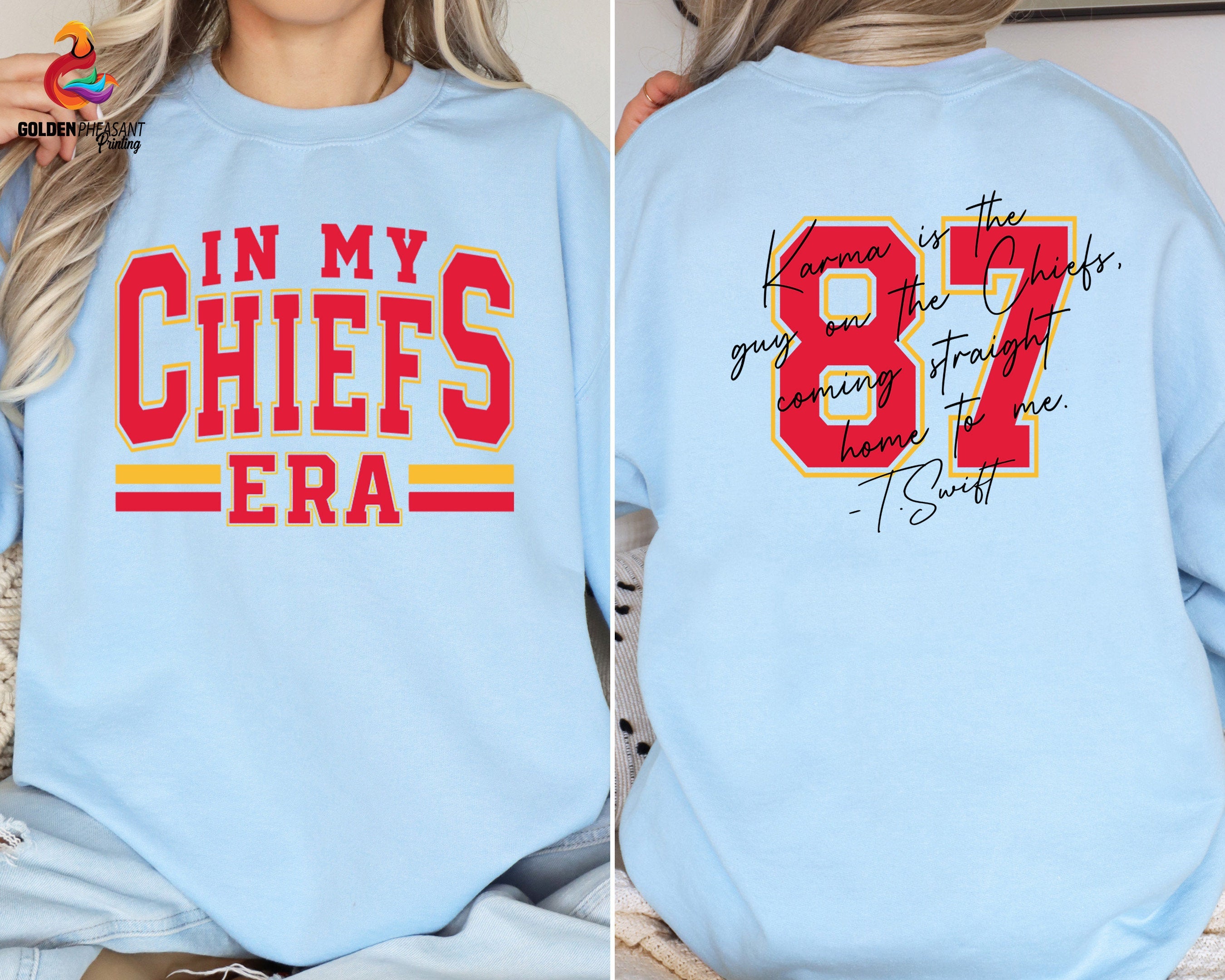 In My Chiefs Era，Karma 87 Football Sweatshirt