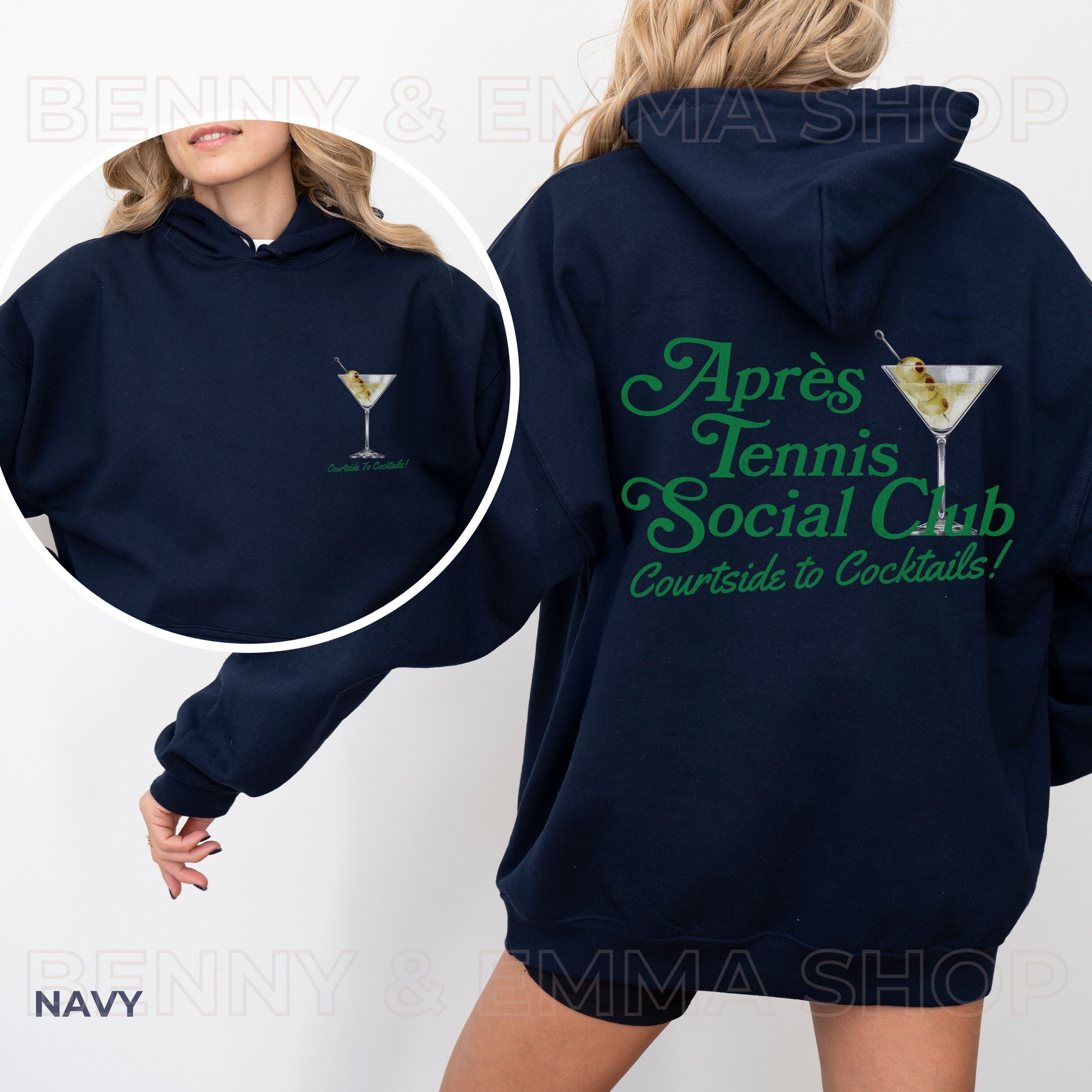 Apres Tennis Social Club - Courtside to Cocktails Hoodie