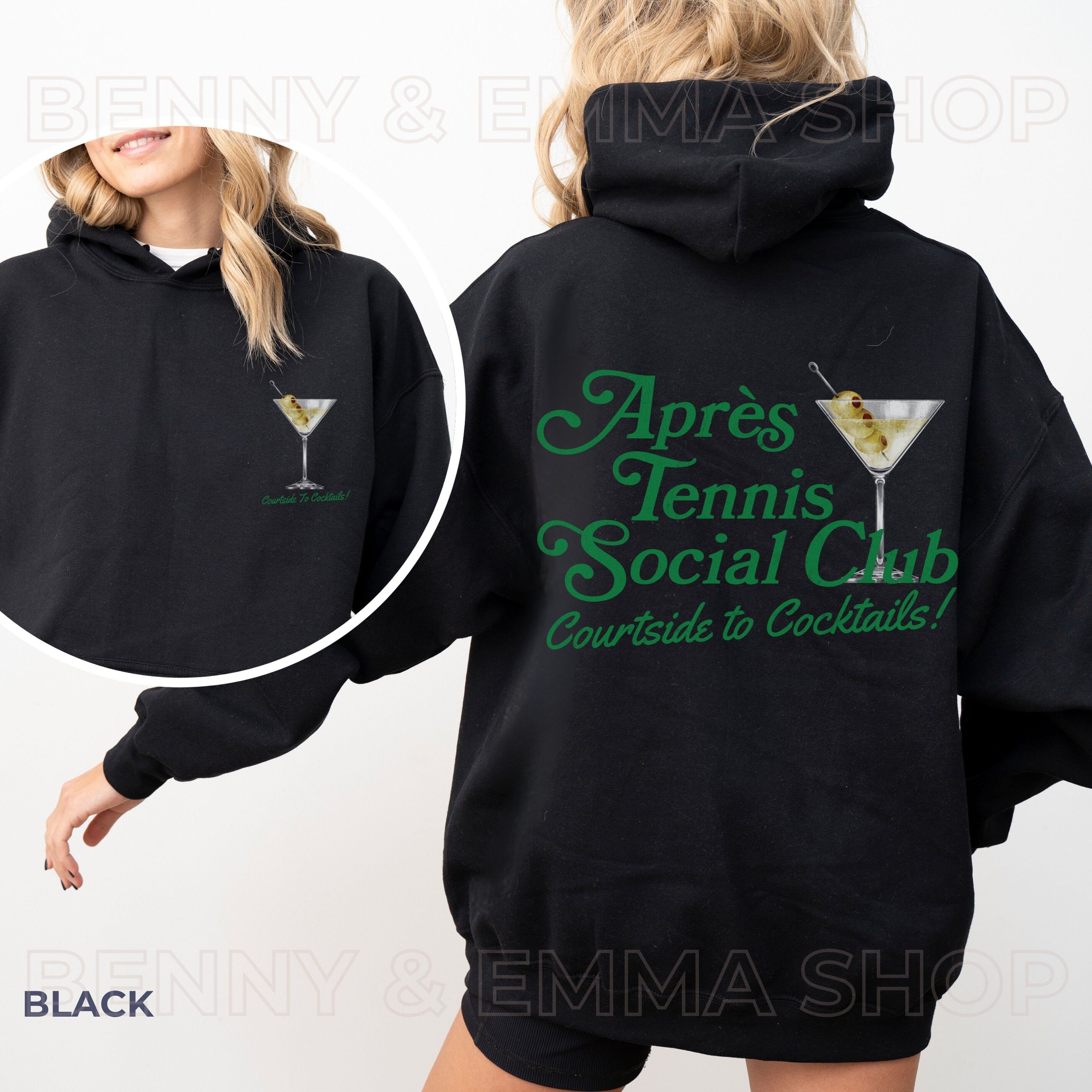 Apres Tennis Social Club - Courtside to Cocktails Hoodie