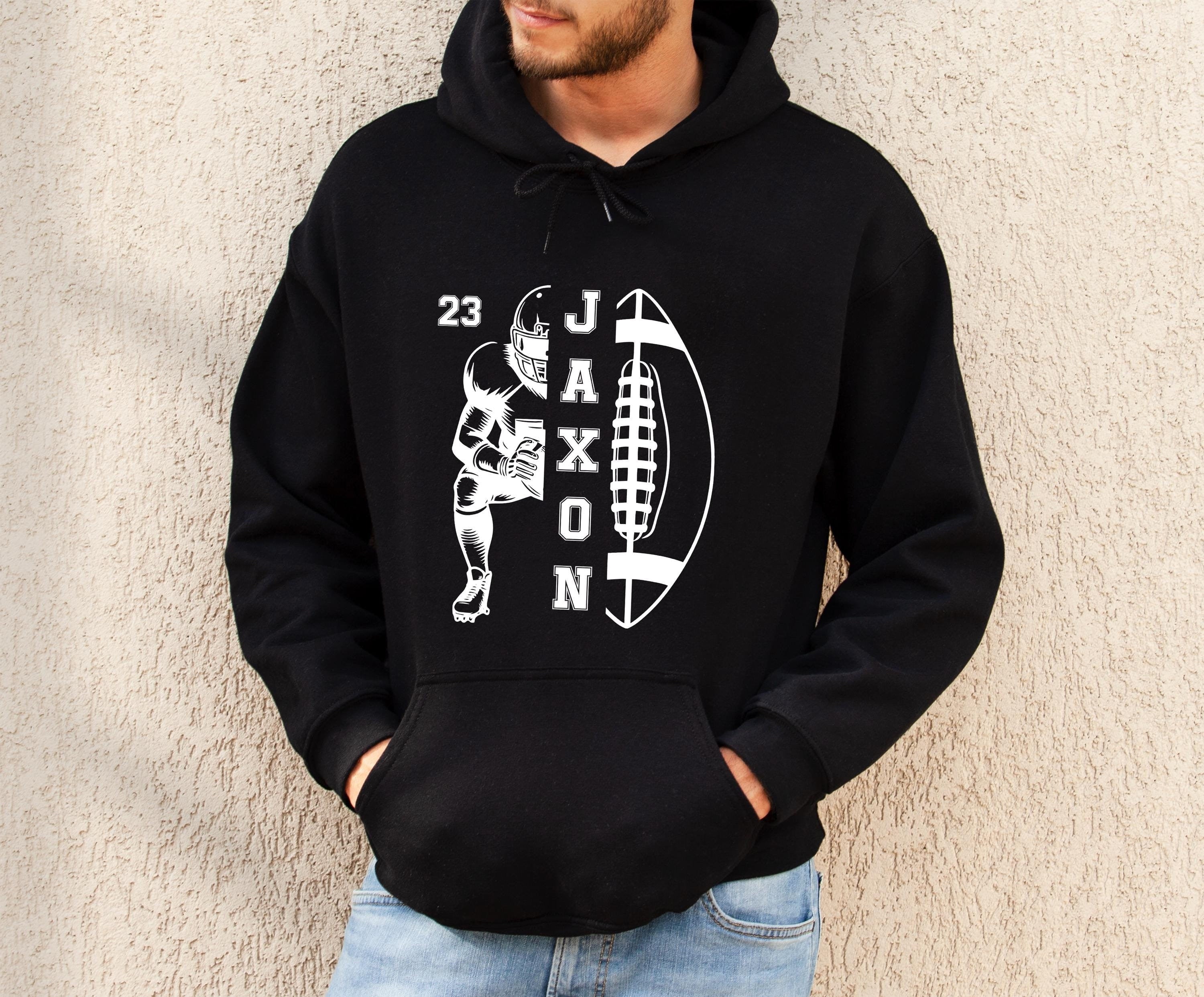 Custom Name And Number Football Hoodie