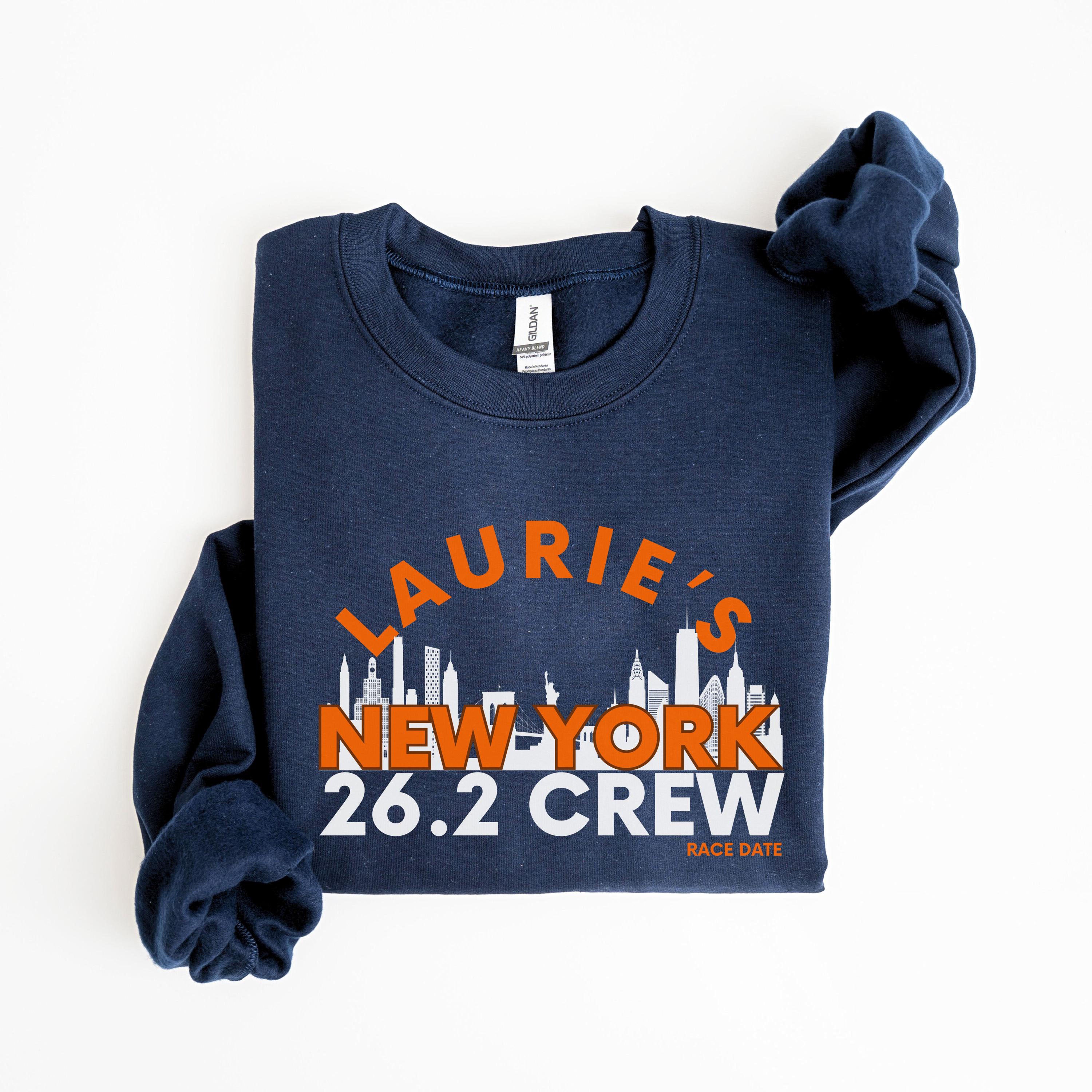 Personalized New York Running Support Crew Sweatshirt