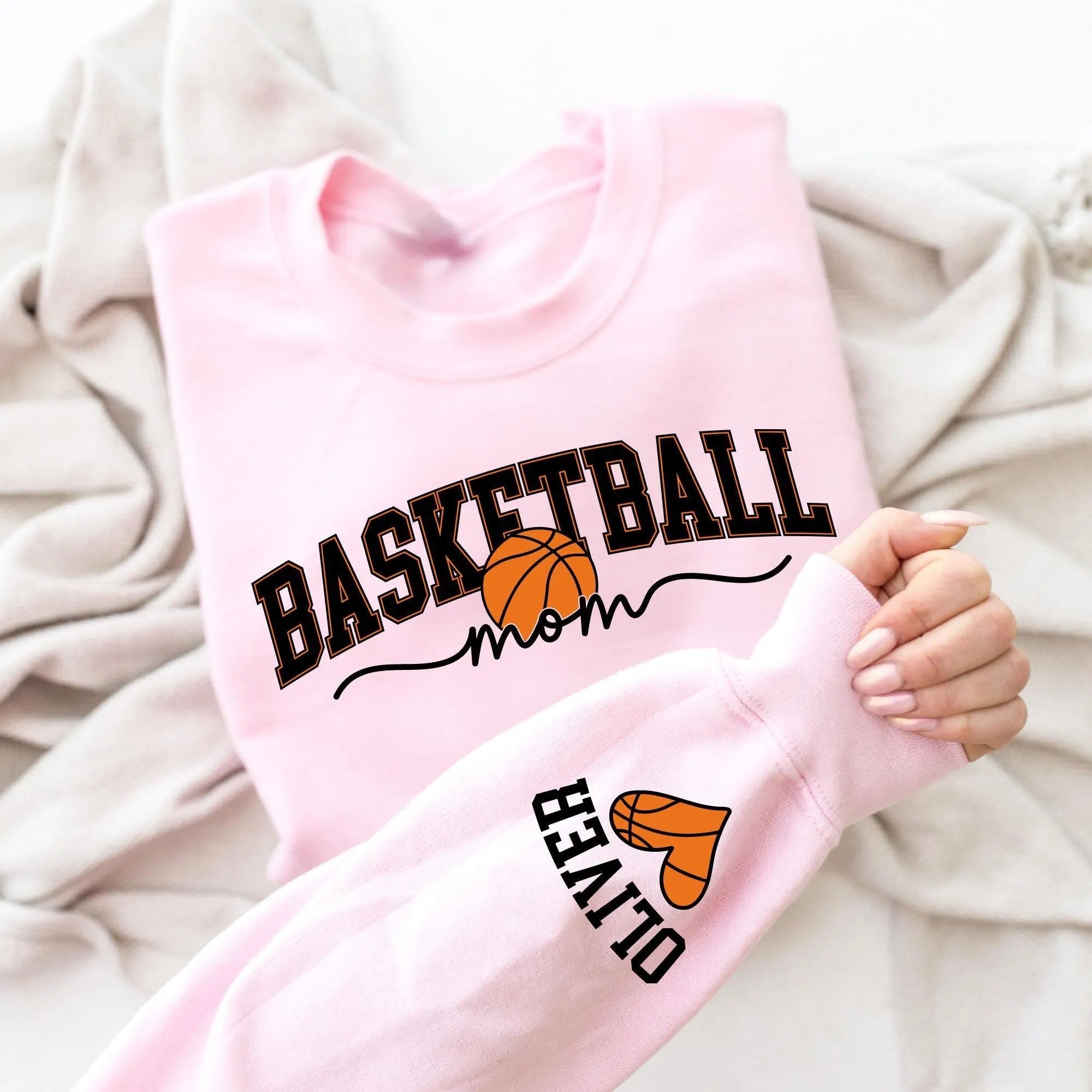 Custom Name Mama Basketball Season Sweatshirt